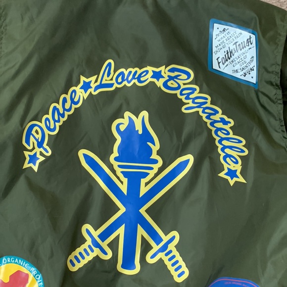 bomber varsity rugby jacket womens green New York - Picture 10 of 12